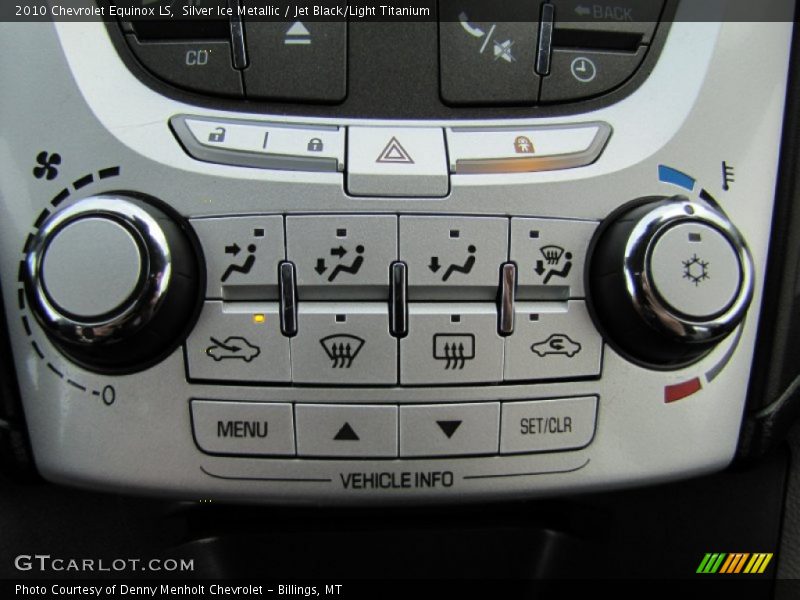 Silver Ice Metallic / Jet Black/Light Titanium 2010 Chevrolet Equinox LS