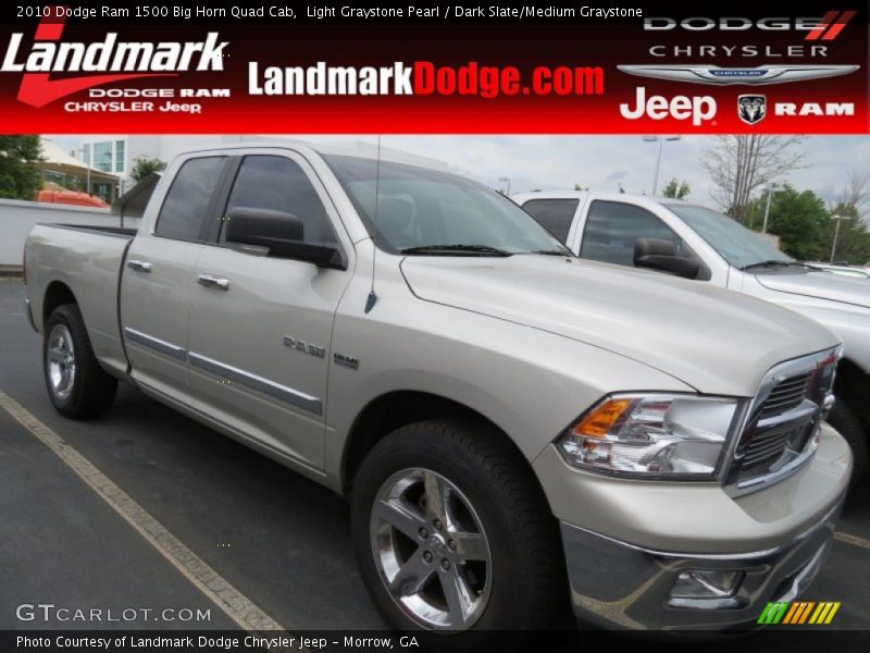 Light Graystone Pearl / Dark Slate/Medium Graystone 2010 Dodge Ram 1500 Big Horn Quad Cab