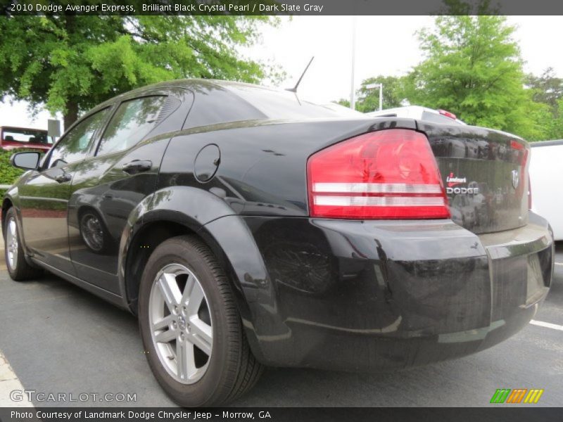 Brilliant Black Crystal Pearl / Dark Slate Gray 2010 Dodge Avenger Express