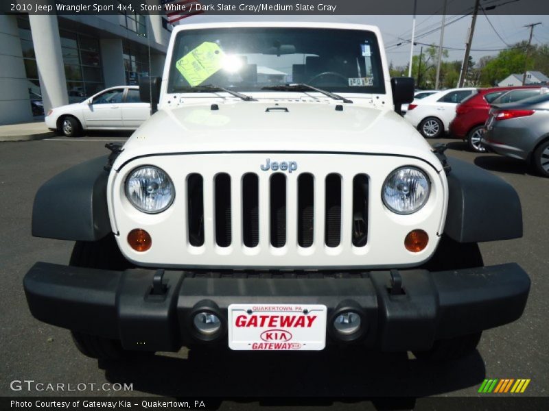 Stone White / Dark Slate Gray/Medium Slate Gray 2010 Jeep Wrangler Sport 4x4