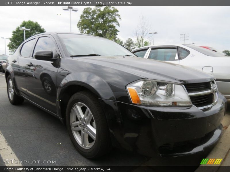 Brilliant Black Crystal Pearl / Dark Slate Gray 2010 Dodge Avenger Express