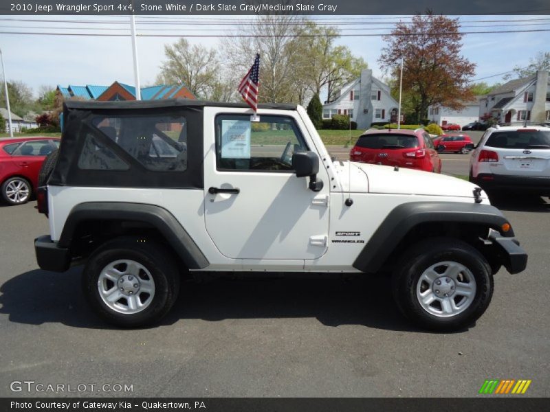 Stone White / Dark Slate Gray/Medium Slate Gray 2010 Jeep Wrangler Sport 4x4
