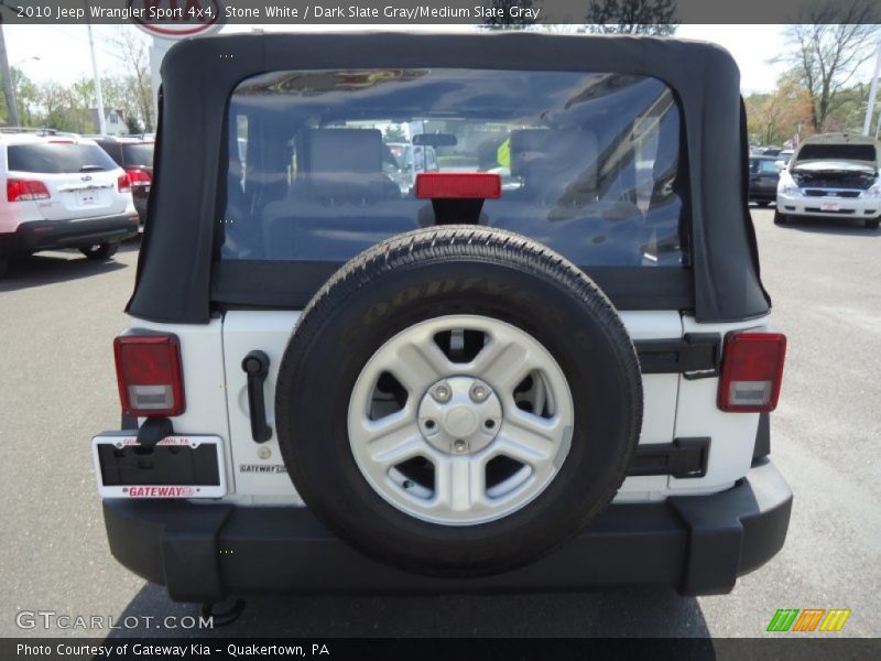 Stone White / Dark Slate Gray/Medium Slate Gray 2010 Jeep Wrangler Sport 4x4