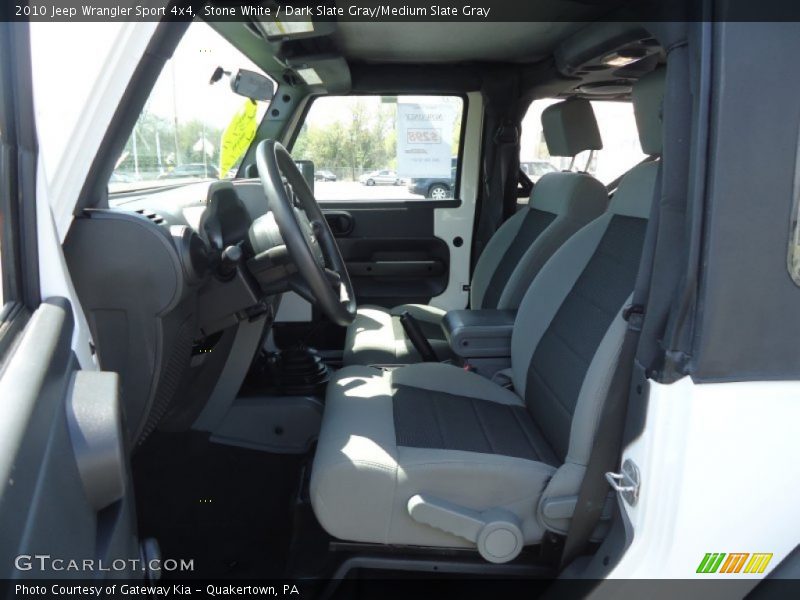 Stone White / Dark Slate Gray/Medium Slate Gray 2010 Jeep Wrangler Sport 4x4