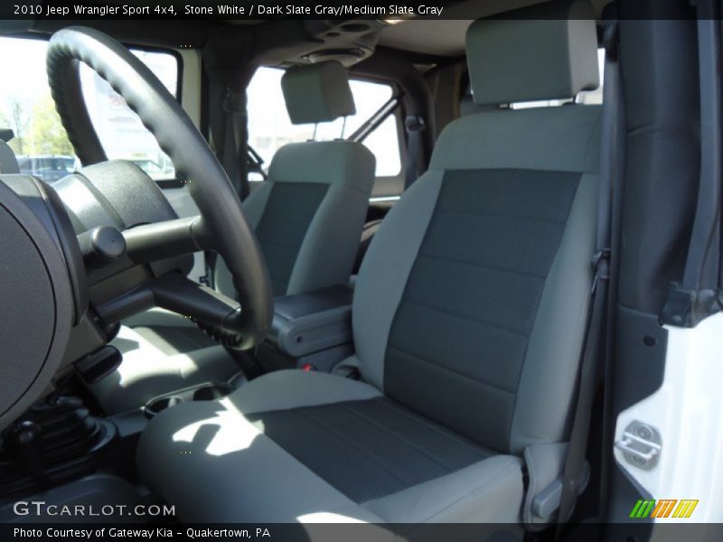 Stone White / Dark Slate Gray/Medium Slate Gray 2010 Jeep Wrangler Sport 4x4