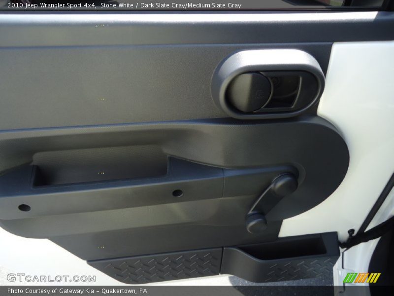 Stone White / Dark Slate Gray/Medium Slate Gray 2010 Jeep Wrangler Sport 4x4