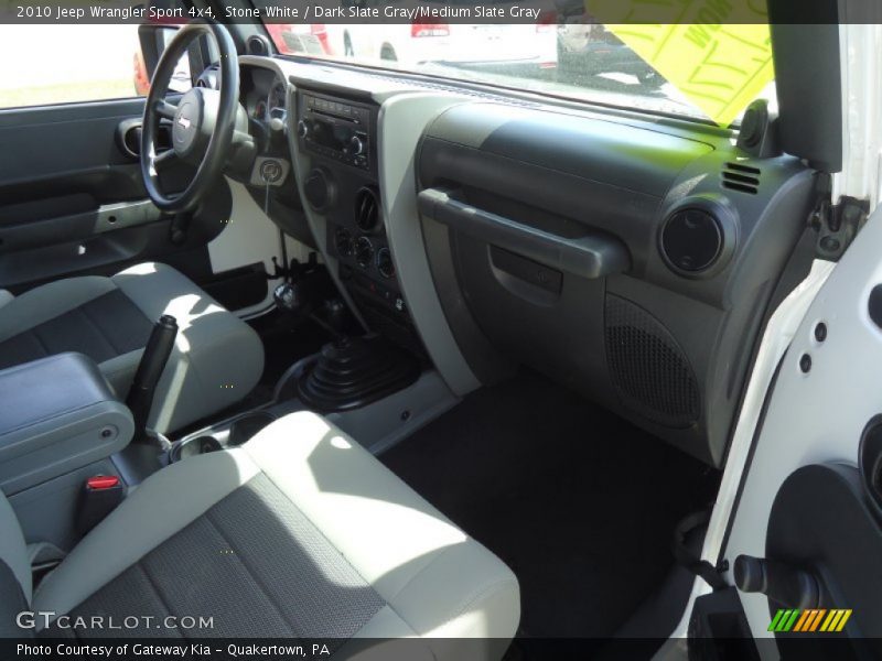 Stone White / Dark Slate Gray/Medium Slate Gray 2010 Jeep Wrangler Sport 4x4