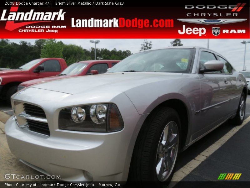 Bright Silver Metallic / Dark Slate Gray 2008 Dodge Charger R/T