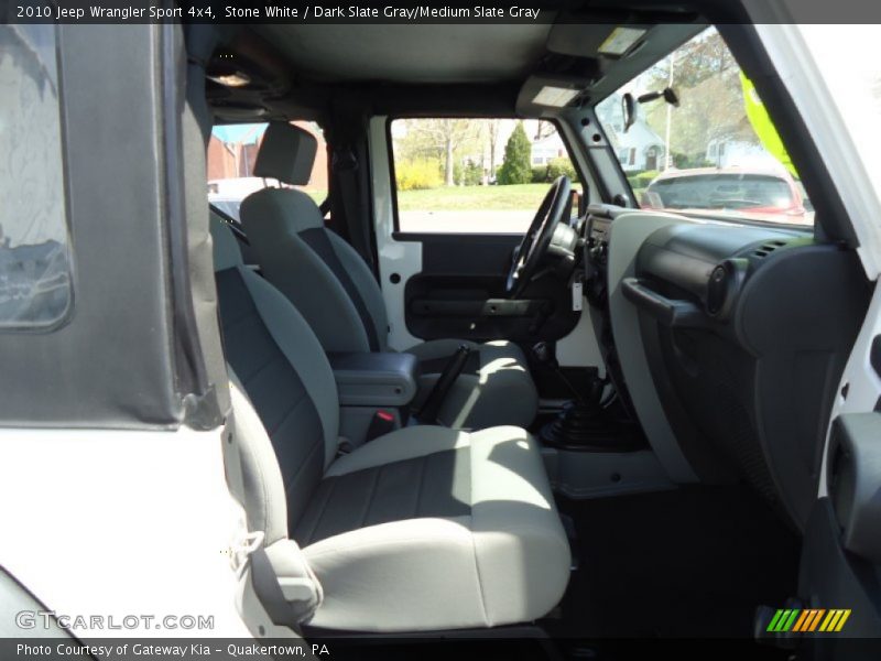 Stone White / Dark Slate Gray/Medium Slate Gray 2010 Jeep Wrangler Sport 4x4