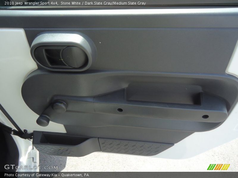 Stone White / Dark Slate Gray/Medium Slate Gray 2010 Jeep Wrangler Sport 4x4