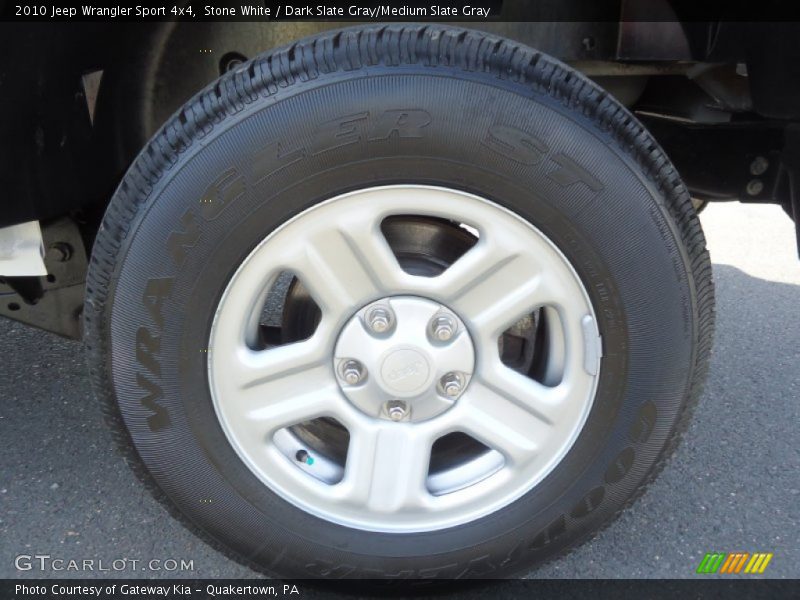 Stone White / Dark Slate Gray/Medium Slate Gray 2010 Jeep Wrangler Sport 4x4