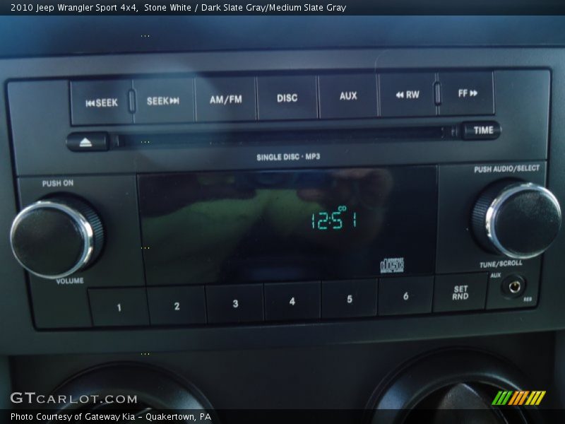 Stone White / Dark Slate Gray/Medium Slate Gray 2010 Jeep Wrangler Sport 4x4