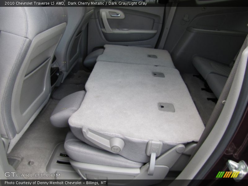 Dark Cherry Metallic / Dark Gray/Light Gray 2010 Chevrolet Traverse LS AWD