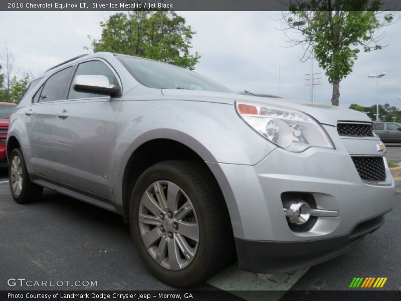 Silver Ice Metallic / Jet Black 2010 Chevrolet Equinox LT