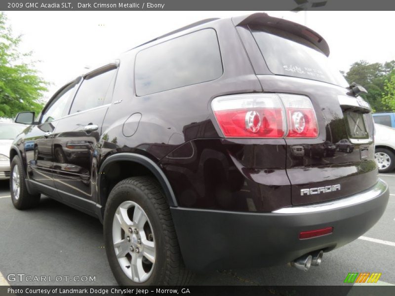Dark Crimson Metallic / Ebony 2009 GMC Acadia SLT