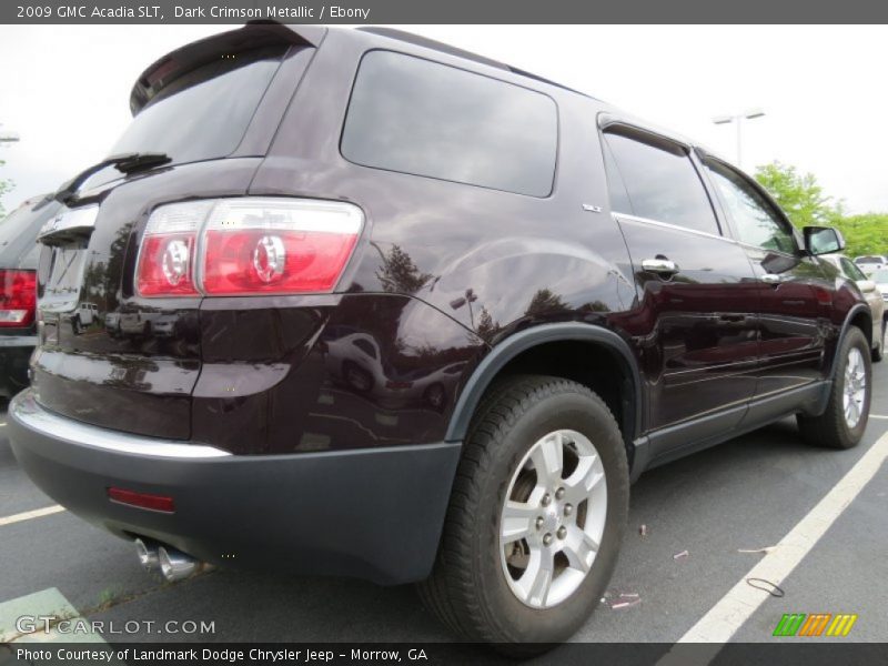 Dark Crimson Metallic / Ebony 2009 GMC Acadia SLT