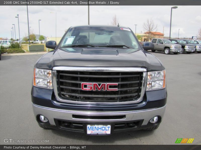 Deep Blue Metallic / Ebony 2008 GMC Sierra 2500HD SLT Extended Cab 4x4