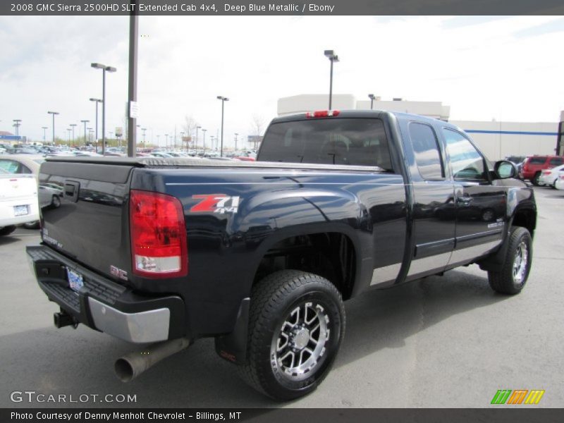 Deep Blue Metallic / Ebony 2008 GMC Sierra 2500HD SLT Extended Cab 4x4