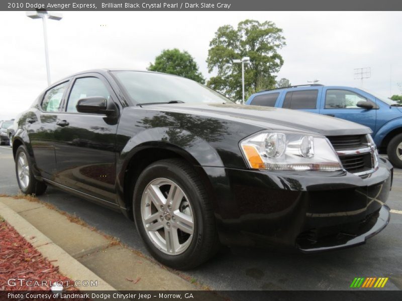 Brilliant Black Crystal Pearl / Dark Slate Gray 2010 Dodge Avenger Express