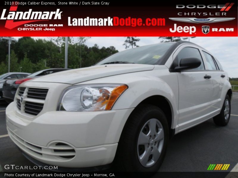 Stone White / Dark Slate Gray 2010 Dodge Caliber Express