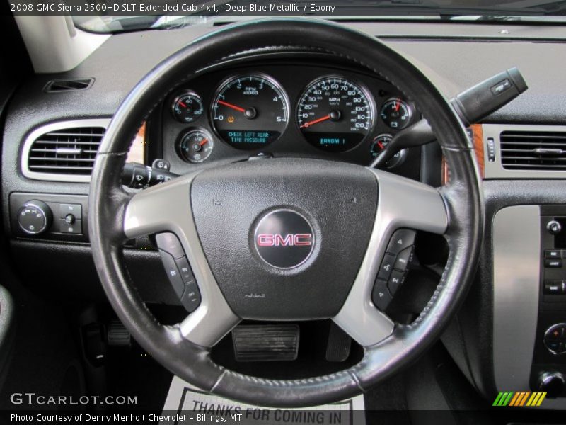  2008 Sierra 2500HD SLT Extended Cab 4x4 Steering Wheel