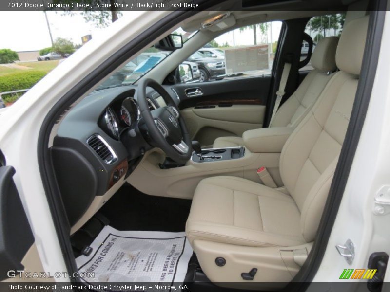  2012 Durango Citadel Black/Light Frost Beige Interior