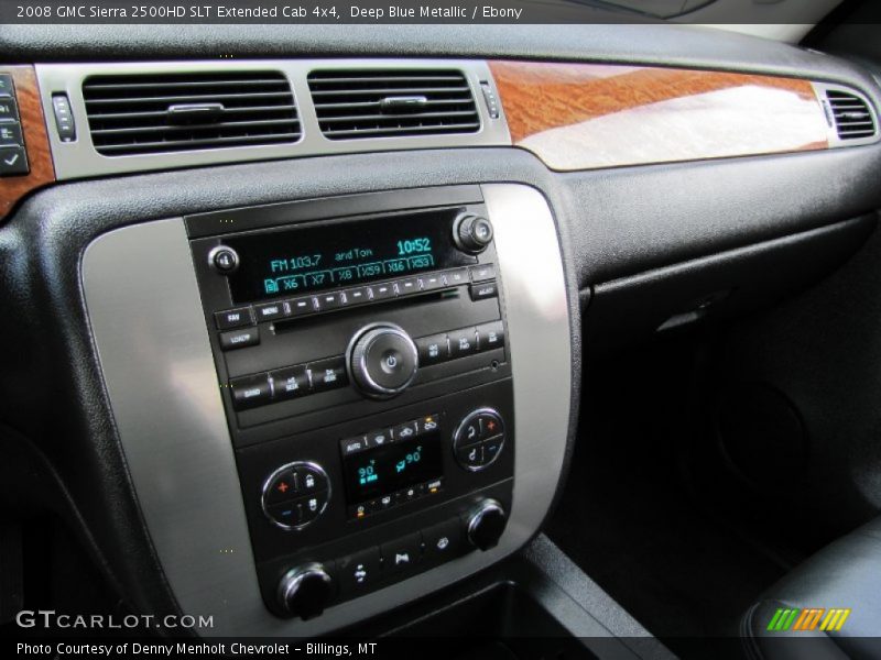 Deep Blue Metallic / Ebony 2008 GMC Sierra 2500HD SLT Extended Cab 4x4