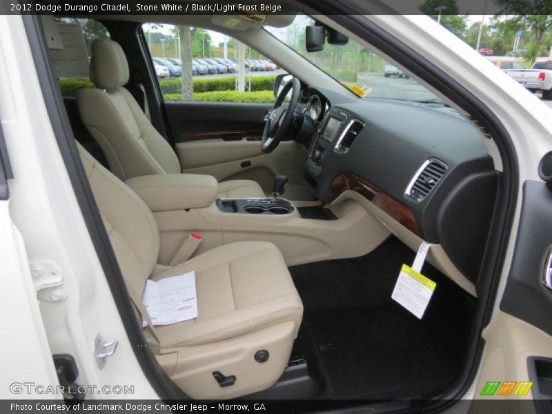  2012 Durango Citadel Black/Light Frost Beige Interior