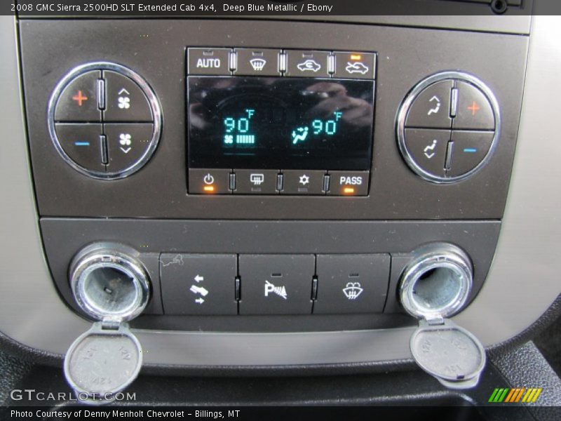 Controls of 2008 Sierra 2500HD SLT Extended Cab 4x4