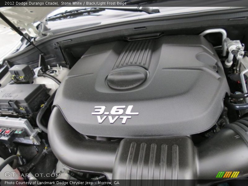  2012 Durango Citadel Engine - 3.6 Liter DOHC 24-Valve VVT Pentastar V6