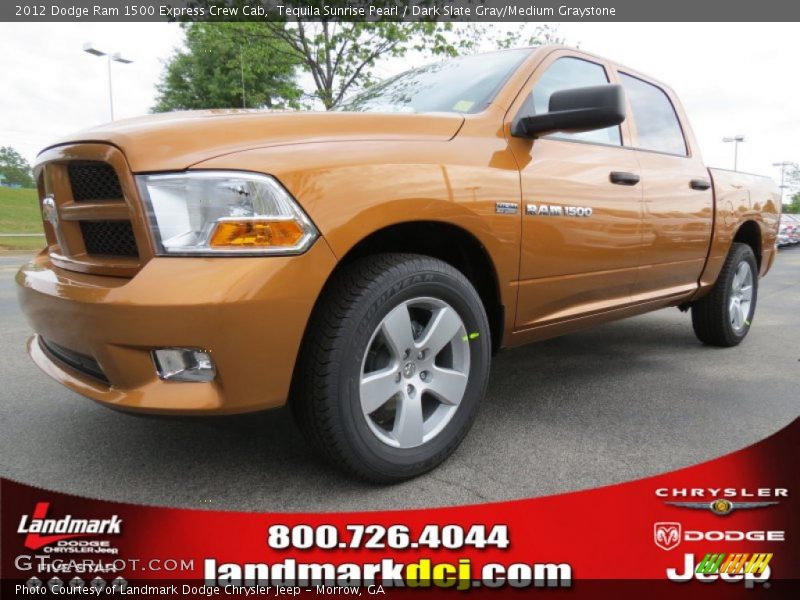 Tequila Sunrise Pearl / Dark Slate Gray/Medium Graystone 2012 Dodge Ram 1500 Express Crew Cab
