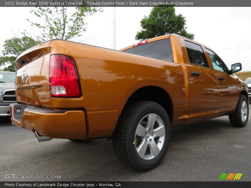 Tequila Sunrise Pearl / Dark Slate Gray/Medium Graystone 2012 Dodge Ram 1500 Express Crew Cab