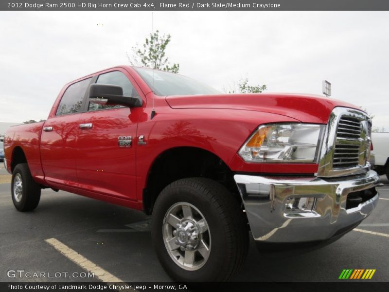 Flame Red / Dark Slate/Medium Graystone 2012 Dodge Ram 2500 HD Big Horn Crew Cab 4x4