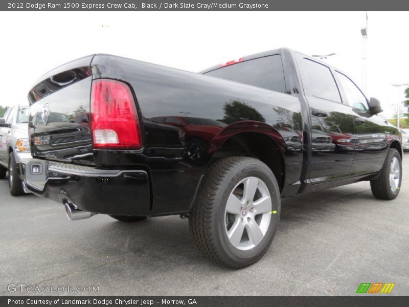 Black / Dark Slate Gray/Medium Graystone 2012 Dodge Ram 1500 Express Crew Cab
