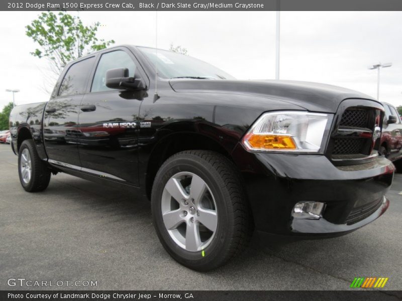 Black / Dark Slate Gray/Medium Graystone 2012 Dodge Ram 1500 Express Crew Cab