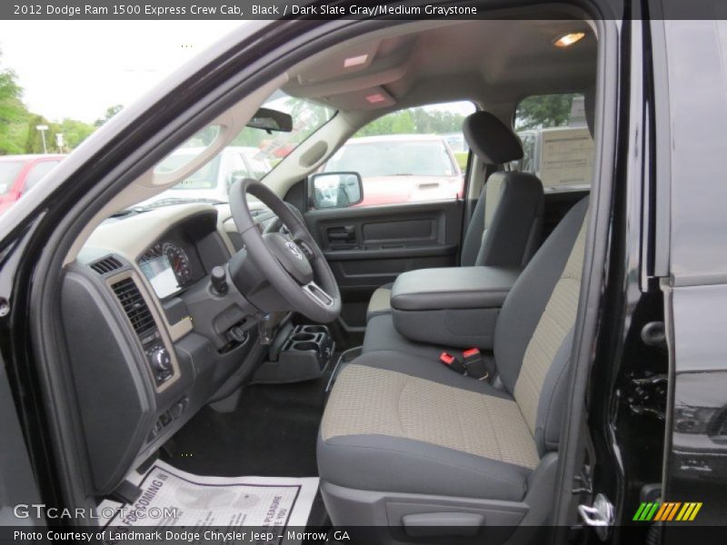 Black / Dark Slate Gray/Medium Graystone 2012 Dodge Ram 1500 Express Crew Cab