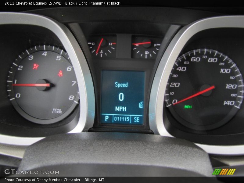 Black / Light Titanium/Jet Black 2011 Chevrolet Equinox LS AWD