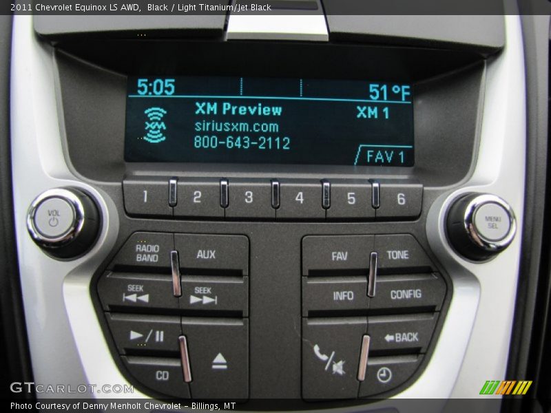 Black / Light Titanium/Jet Black 2011 Chevrolet Equinox LS AWD
