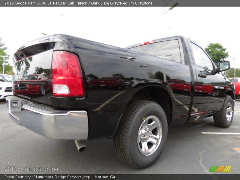 Black / Dark Slate Gray/Medium Graystone 2012 Dodge Ram 1500 ST Regular Cab