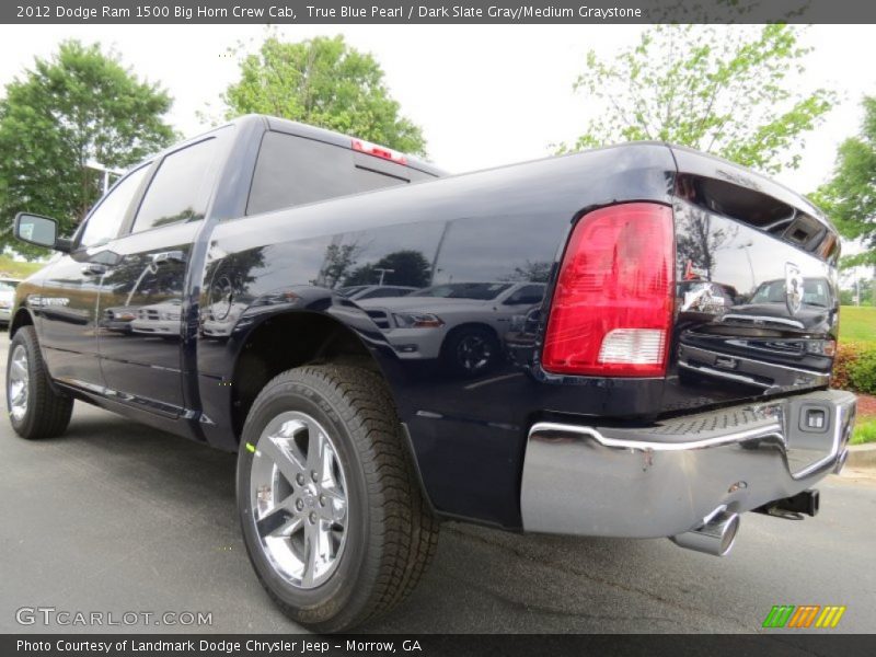 True Blue Pearl / Dark Slate Gray/Medium Graystone 2012 Dodge Ram 1500 Big Horn Crew Cab