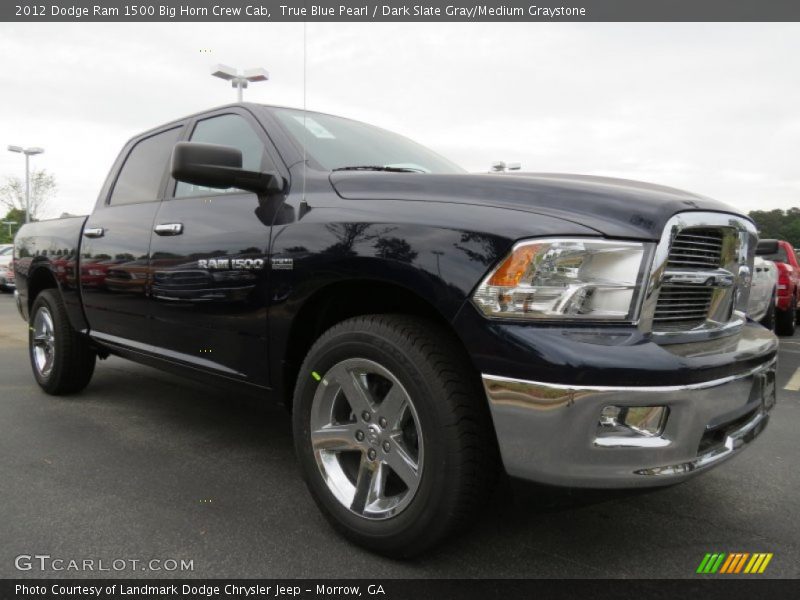 True Blue Pearl / Dark Slate Gray/Medium Graystone 2012 Dodge Ram 1500 Big Horn Crew Cab