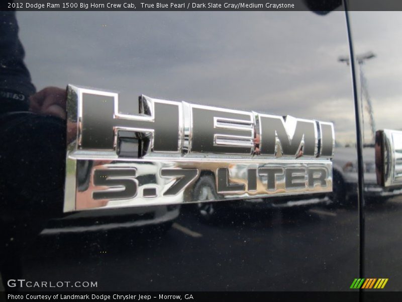 True Blue Pearl / Dark Slate Gray/Medium Graystone 2012 Dodge Ram 1500 Big Horn Crew Cab
