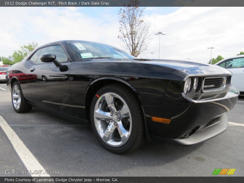 Pitch Black / Dark Slate Gray 2012 Dodge Challenger R/T