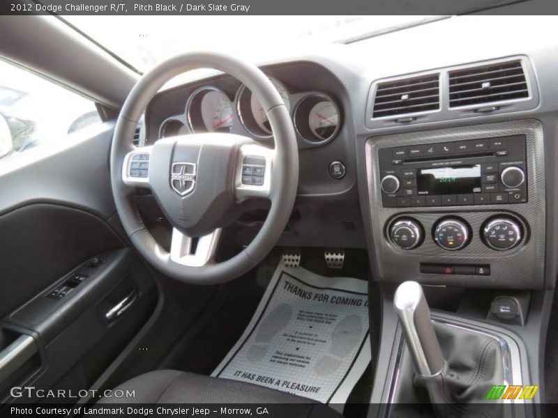 Pitch Black / Dark Slate Gray 2012 Dodge Challenger R/T