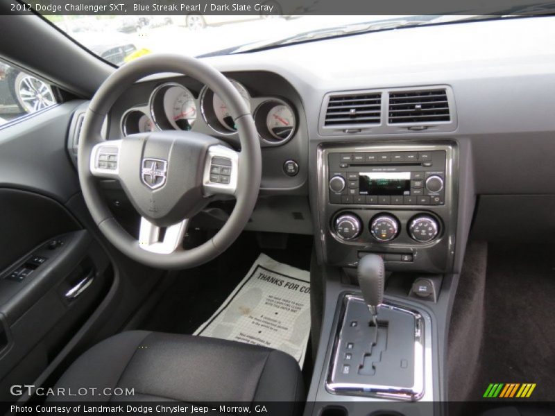 Blue Streak Pearl / Dark Slate Gray 2012 Dodge Challenger SXT