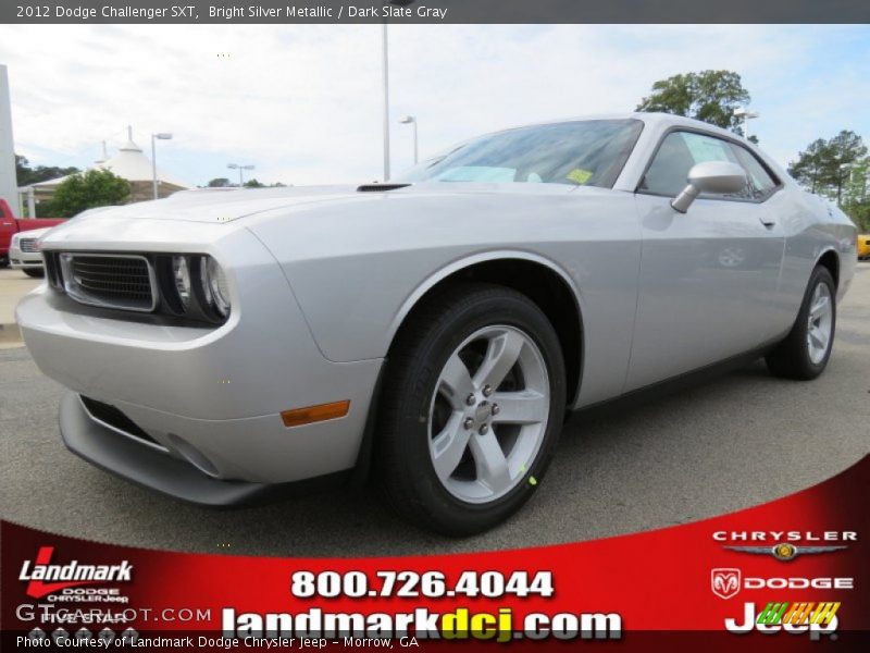 Bright Silver Metallic / Dark Slate Gray 2012 Dodge Challenger SXT