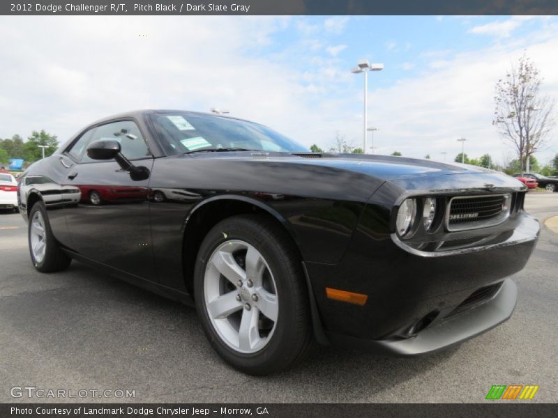 Pitch Black / Dark Slate Gray 2012 Dodge Challenger R/T