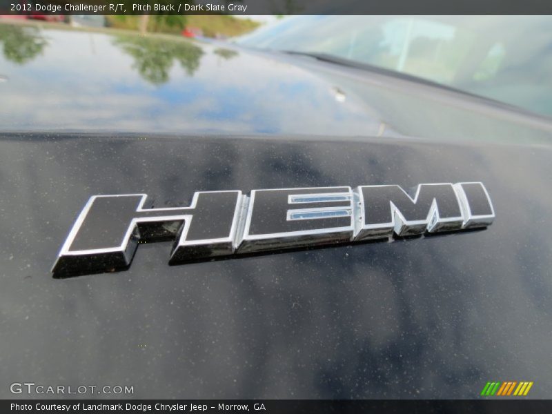Pitch Black / Dark Slate Gray 2012 Dodge Challenger R/T