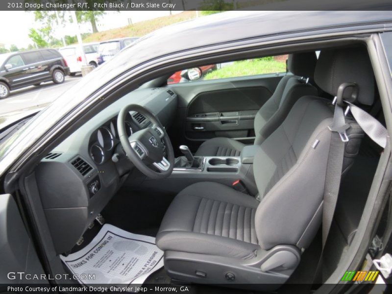 Pitch Black / Dark Slate Gray 2012 Dodge Challenger R/T