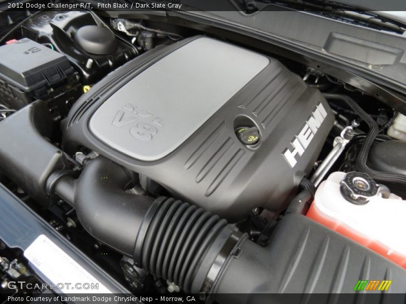 Pitch Black / Dark Slate Gray 2012 Dodge Challenger R/T